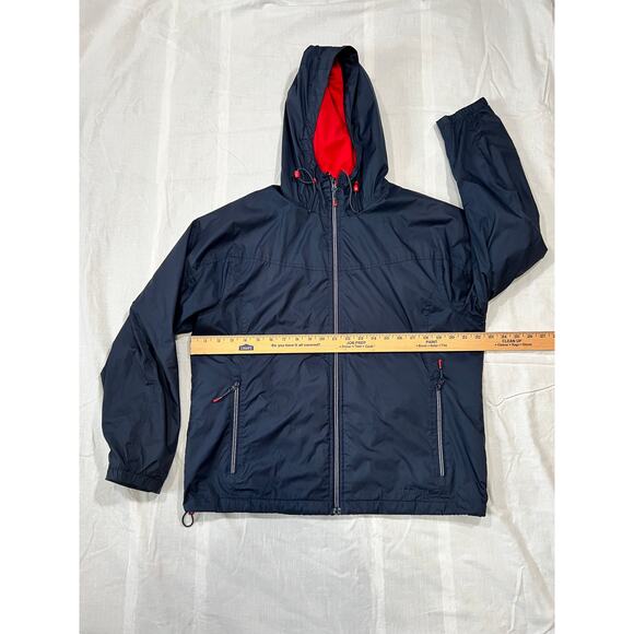 LL Bean Fleece Lined Windbreaker Jacket Size Large - Picture 2 of 5